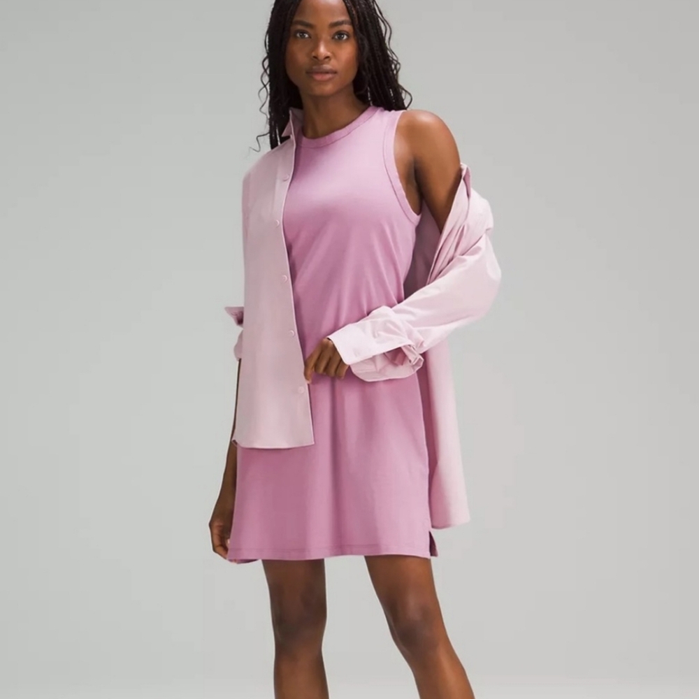 Lululemon Classic-Fit Cotton-Blend Dress Velvet Dust